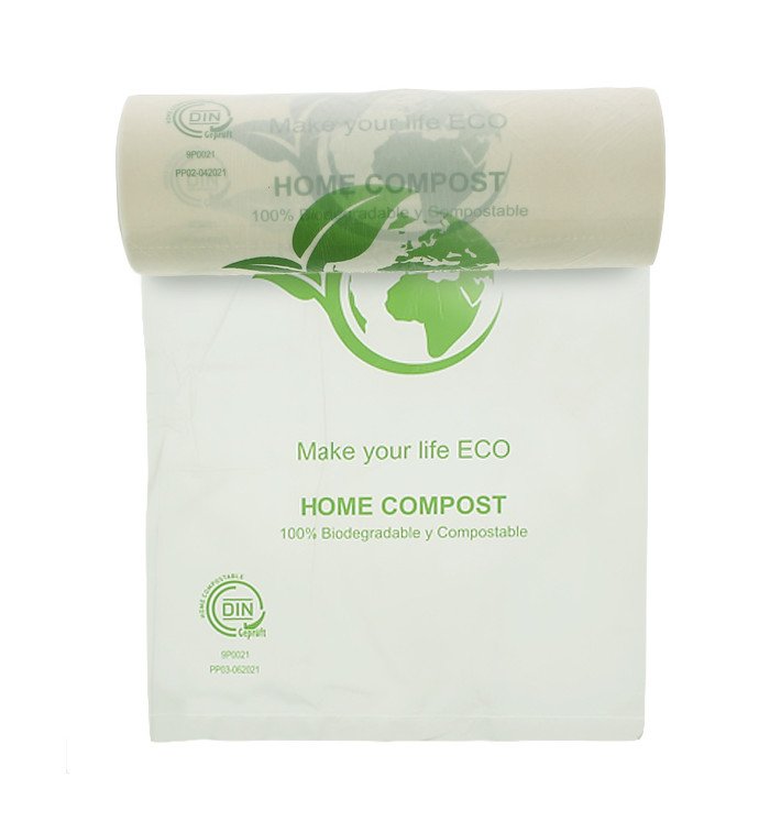 Roll of plastic bags Bio Home Compost 25x37cm (500 Units) Roll of plastic bags Bio Home Compost 25x37cm (500 Units)