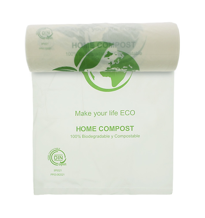 Roll of plastic bags Bio Home Compost 30x40cm (3000 Units) Roll of plastic bags Bio Home Compost 30x40cm (3000 Units)