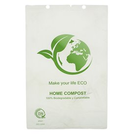 Plastic Bag Block Bio Home Compost 23x33,5cm (100 Units)