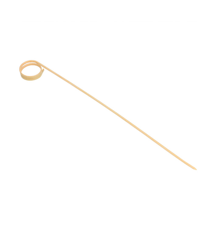 Bamboo Food Pick "Espiral" Design 20cm (100 Units) Bamboo Food Pick "Espiral" Design 20cm (100 Units)