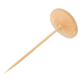 Bamboo Food Pick "Platillo" Design 10cm (24 Units) 