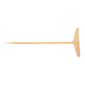 Bamboo Food Pick "Platillo" Design 10cm (24 Units) 