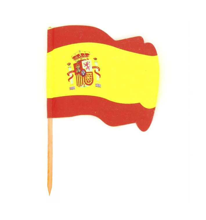 Spain Flag Food Pick 6,5cm (144 Units) Spain Flag Food Pick 6,5cm (144 Units)