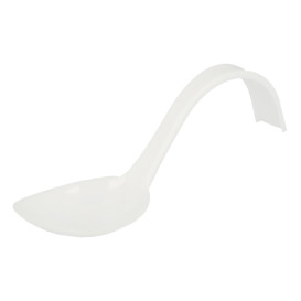 Tasting Spoon PS Curved White 13 cm (50 Units) 