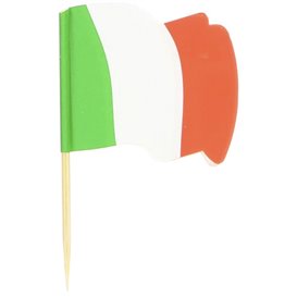 Italy Flag Food Pick 6,5cm (144 Units) 