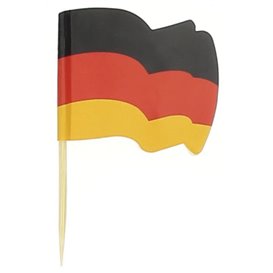 Germany Flag Food Pick 6,5cm (144 Units) 