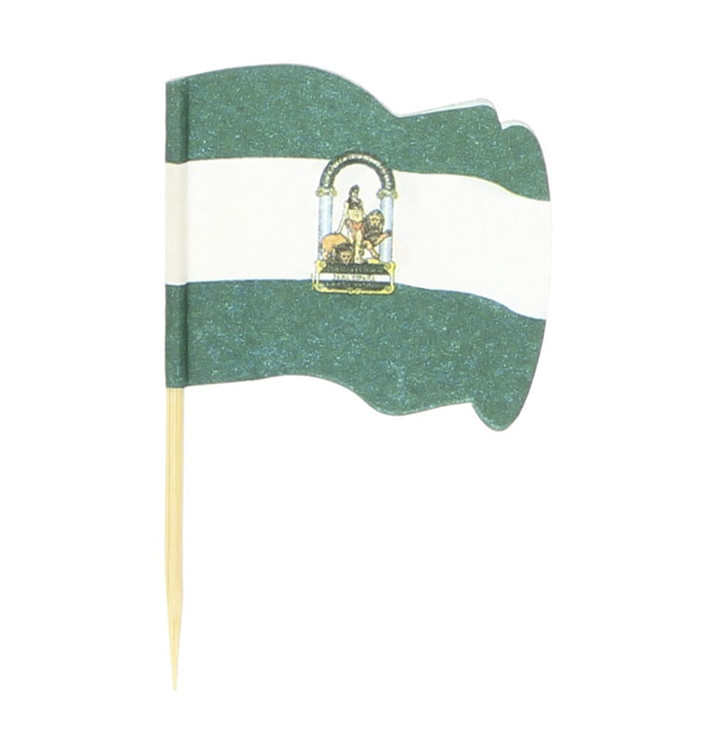 Andalusia Flag Food Pick 6,5cm (144 Units) Andalusia Flag Food Pick 6,5cm (144 Units)