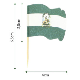 Andalusia Flag Food Pick 6,5cm (14400 Units)