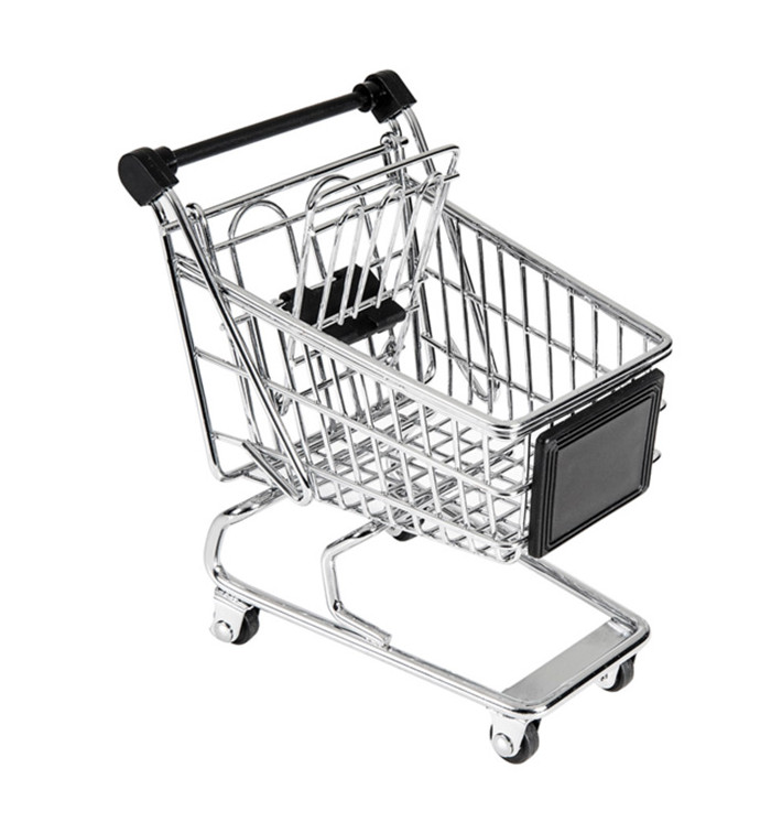 Serving Mini Shopping Basket Containers Steel 13x13,5x9,5cm (6 Units) Serving Mini Shopping Basket Containers Steel 13x13,5x9,5cm (6 Units)