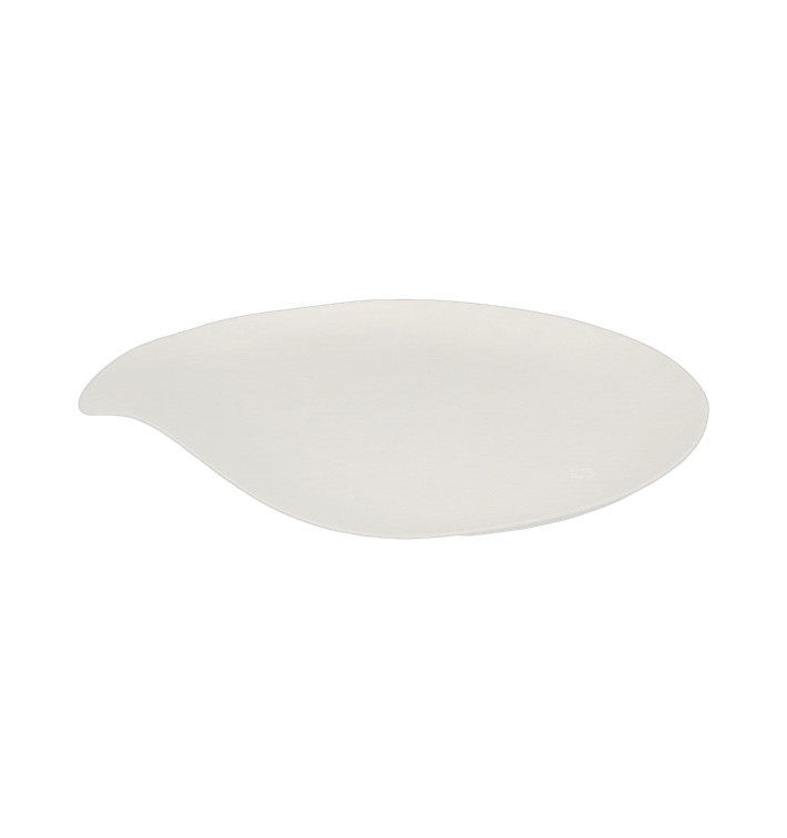 Sugarcane Plate Biodegradable White "Maru" S (100 Units) 