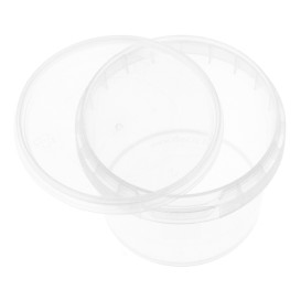 Plastic Deli Container with Plastic Lid PP Tamper-Evident 120ml Ø6,9cm (1000 Units)