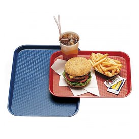 Plastic Tray Fast Food Blue 27,5x35,5cm (1 Unit) 