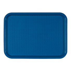 Plastic Tray Fast Food Blue 27,5x35,5cm (24 Units)