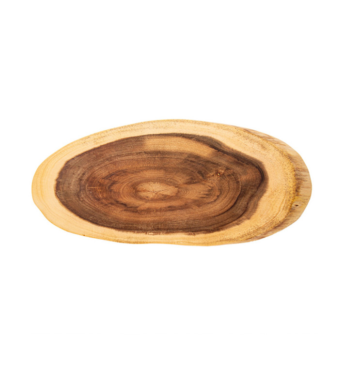 Wooden Serving Platter Oval shape 50,8x20,3x1,9cm (6 Units)