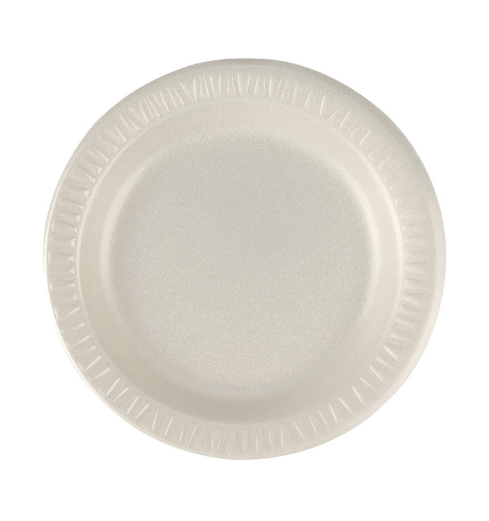 Foam Plate "Quiet Classic" Laminated Honey Ø18 cm (125 Units) Foam Plate "Quiet Classic" Laminated Honey Ø18 cm (125 Units)