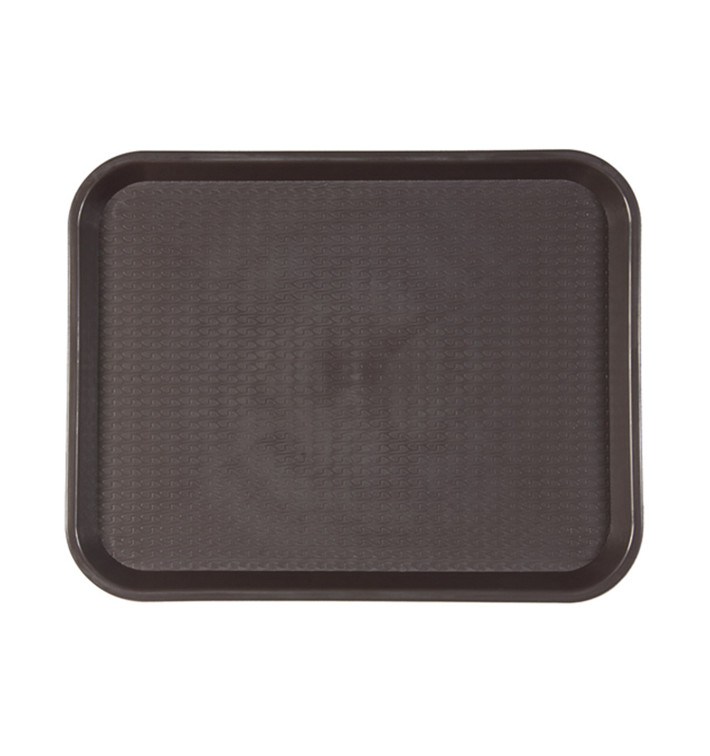 Plastic Tray Fast Food Chocolate 27,5x35,5cm (1 Unit) Plastic Tray Fast Food Chocolate 27,5x35,5cm (1 Unit)