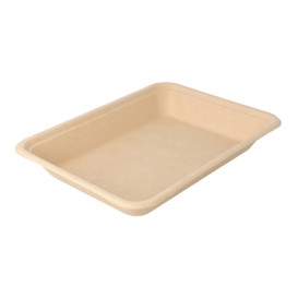 Sugarcane Tray Natural 19,6x14,7x2,7cm (1000 Units)