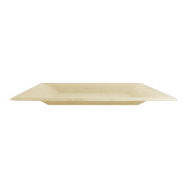 Sugarcane Plate Square shape Natural 26,2x26,2 cm (50 Units) 