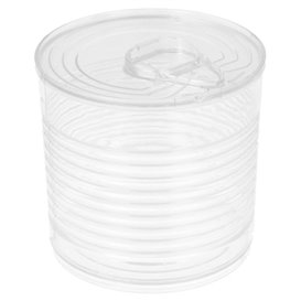 Tasting Plastic Tin Can PS Clear 220ml Ø7,4x7cm (20 Units) 