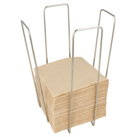 Wire Napkin Holder Silver 22x22x18cm (1 Unit) 