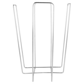 Wire Napkin Holder Silver 22x22x18cm (1 Unit) 