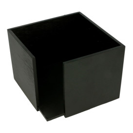 Bamboo Napkin Holder Black 13,5x13,5x10cm (1 Unit)