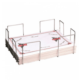 Wire Placemat Holder Silver 33,5x45,5x15cm (6 Units)