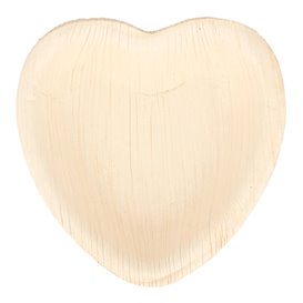 Palm Leaf Plate Heart Shape 10x10x1,5cm (200 Units)