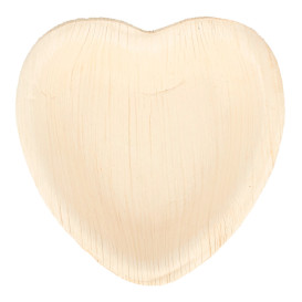 Palm Leaf Plate Heart Shape 10x10x1,5cm (200 Units)