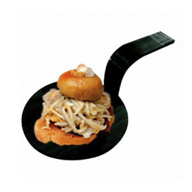 Bambo Mini Shovel Tray Black "Tapas" Ø5 cm (100 Units) 