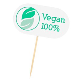 Vegan Food Marker 8 cm (100 Units) 