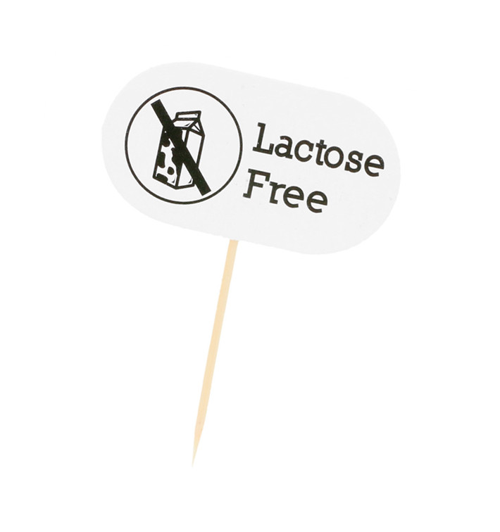 Lactose Free Food Marker 8 cm (100 Units) Lactose Free Food Marker 8 cm (100 Units)
