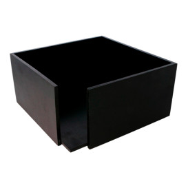 Black Bamboo Napkin Holder 21x21x10cm (1 Unit) 