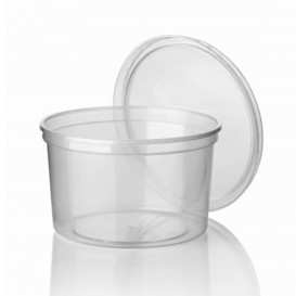 Plastic Deli Container Clear PP 500ml Ø11,5cm (500 Units)