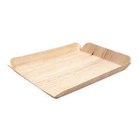 Wood Backing Tray Rectangular 15x11,5x1,5 cm (50 Units) 
