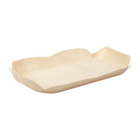 Wood Backing Tray Rectangular 16,5x11x2 cm (50 Units) 