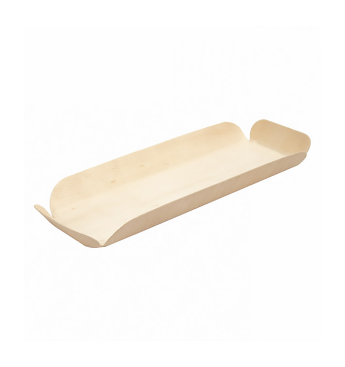 Wooden Tray 21,5x8,5x2,8cm 350ml (25 Units)