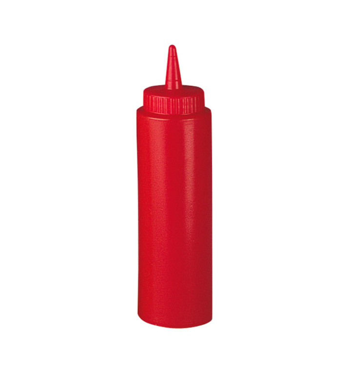 Squeezy Sauce Dispenser Plastic Red 240ml (6 Units) Squeezy Sauce Dispenser Plastic Red 240ml (6 Units)