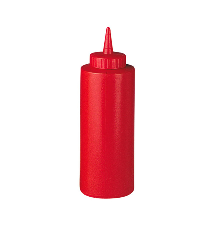 Squeezy Sauce Dispenser Plastic Red 240ml (6 Units) Squeezy Sauce Dispenser Plastic Red 240ml (6 Units)