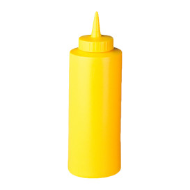 Squeezy Sauce Dispenser Plastic Yellow 360ml (72 Units)