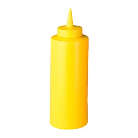 Squeezy Sauce Dispenser Plastic Yellow 360ml (6 Units) 