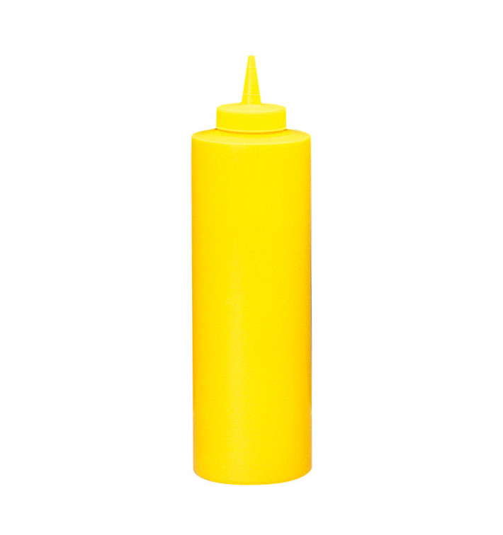 Squeezy Sauce Dispenser Plastic Yellow 720ml (6 Units) Squeezy Sauce Dispenser Plastic Yellow 720ml (6 Units)