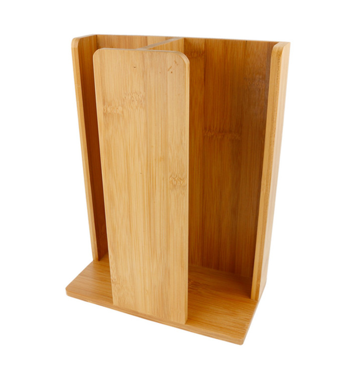 Bamboo Cup and Lid Organizer 23x12x30cm (1 Unit) Bamboo Cup and Lid Organizer 23x12x30cm (1 Unit)