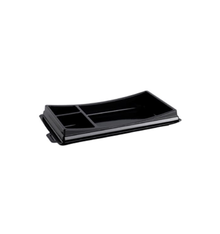 Plastic Sushi Container PET Black 17,2x10,1cm Plastic Sushi Container PET Black 17,2x10,1cm