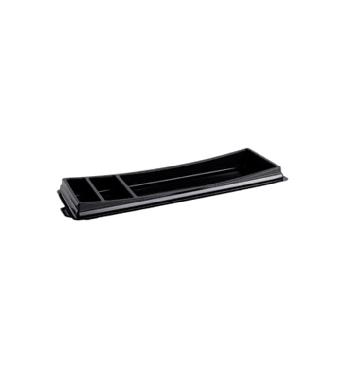 Plastic Sushi Container PET Black 26,3x9,1cm Plastic Sushi Container PET Black 26,3x9,1cm