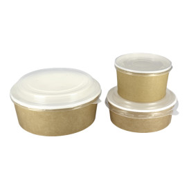 Kraft Soup Containers with Lids, 16 oz Kraft Soup Container with Lid, Brown, Case 250 | Quantity: 250 by Paper Mart