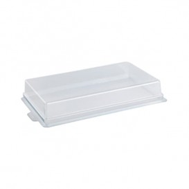 Plastic Lid for Sushi Container PET 19,9x11,3cm 
