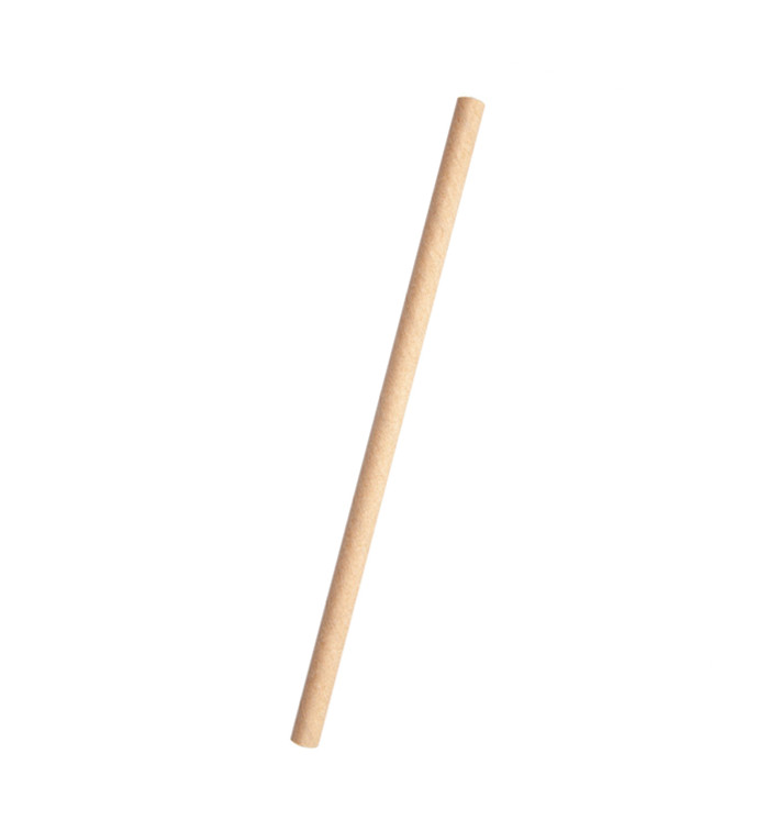 Paper Straw Straight Kraft Ø6mm 14cm (6.000 Units) Paper Straw Straight Kraft Ø6mm 14cm (6.000 Units)
