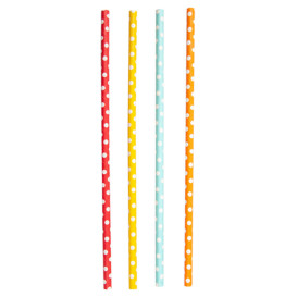 Paper Straw Straight Points Ø6mm 21cm (250 Units) 