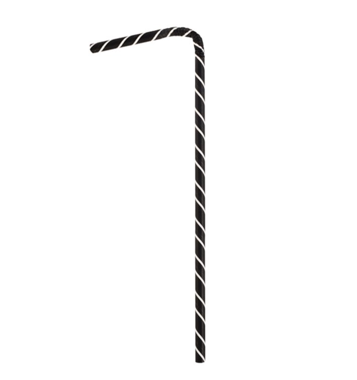 Paper Straw Flexible Pack Ø0,6cm 23cm (250 Units) Paper Straw Flexible Pack Ø0,6cm 23cm (250 Units)